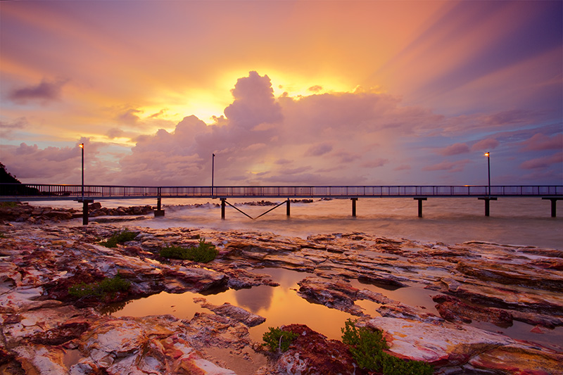 _MG_2392mw.jpg - Golden Rays over the Jetty - Nighcliff, Darwin, NT