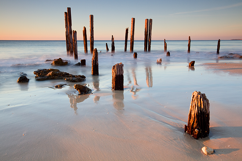 _MG_2197mw.jpg - Setting Sun on the Old Jetty - Port Willunga